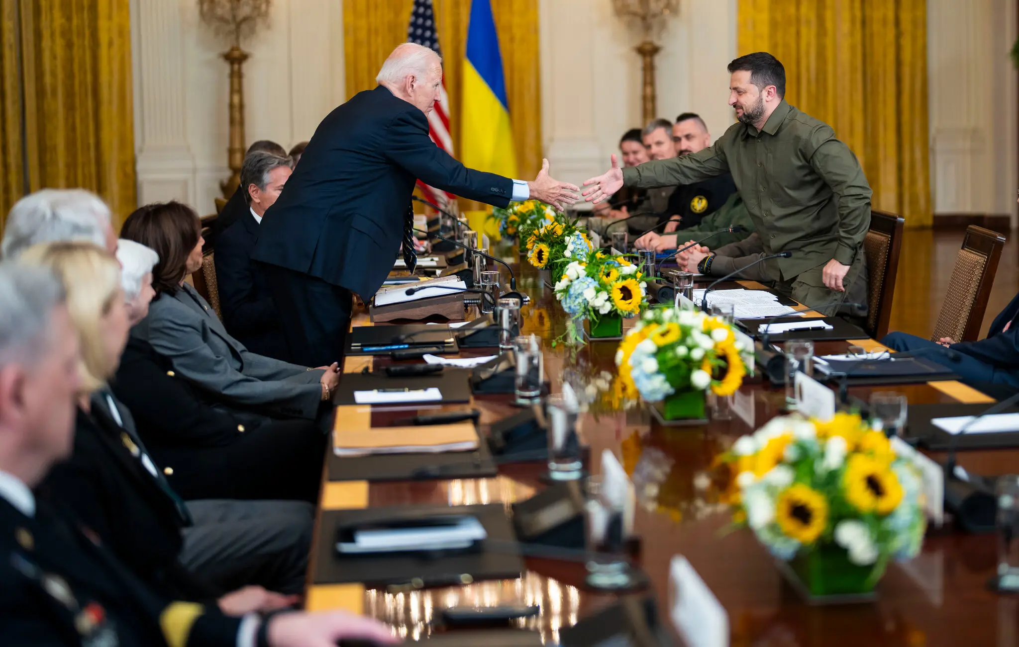 Президент Байден з президентом України Володимиром Зеленським у Білому домі в четвер